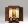 内部には強化和紙を使用したミニ仏壇。